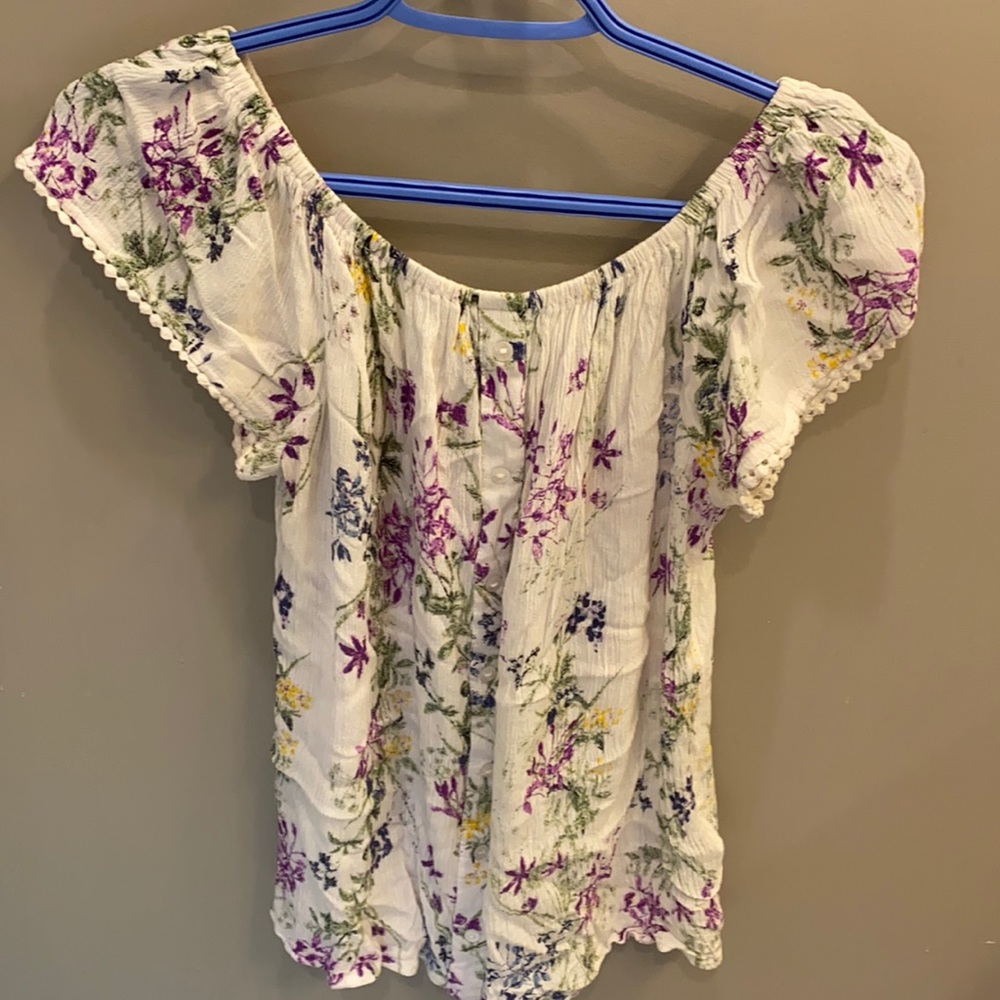 Floral boho top
